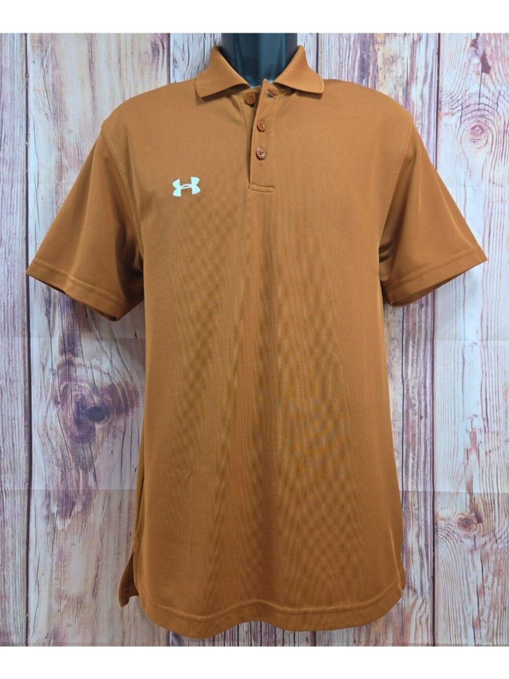 Under Armour Mens HeatGear Loose Fit Burnt Orange Polo Small